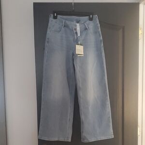 Halara Flex Denim Asymmetric Low Rise Baggy Wide Leg Jeans XS Petite